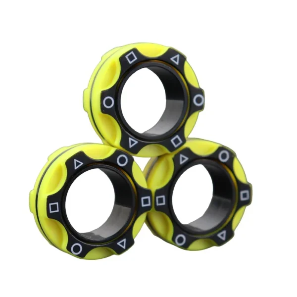 Magni Rings Fidget Magnetic Finger Rings Fidget Spinner Toy Anti-Stress Anxiety Relief ...