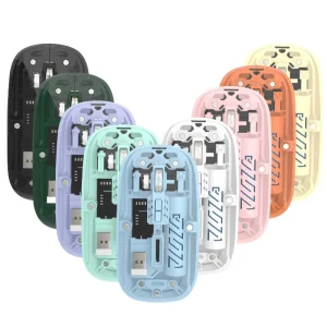 Transparent Wireless Mouse Dual Mode 2.4G + BT Rechargeable Noiseless Cordless - Image 6