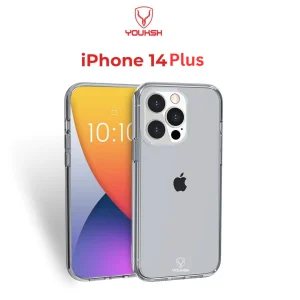 YOUKSH Apple iPhone 14 Plus Transparent Case | Soft Shock Proof Jelly Cover - Image 2