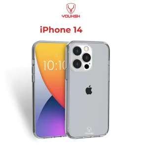 YOUKSH Apple iPhone 14 Transparent Case | Soft Shock Proof Jelly Cover - Image 2