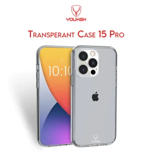 YOUKSH Apple iPhone 15 Pro Transparent Case | Soft Shock Proof Jelly Cover - Image 2