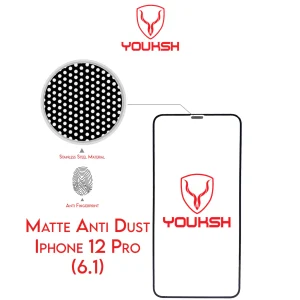 YOUKSH Apple iPhone 12/12 Pro Anti Static Glass Protector With YOUKSH Installation Kit - Image 2