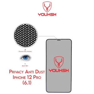 YOUKSH Apple iPhone 12/12 Pro Anti Static Glass Protector With YOUKSH Installation Kit - Image 3
