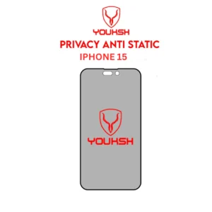 YOUKSH Apple iPhone 15 Anti Static Clear Glass Protector With YOUKSH Installation Kit - Image 3