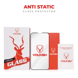 YOUKSH Apple iPhone 15 Plus Anti Static Clear Glass Protector With YOUKSH Installation Kit - Image 4