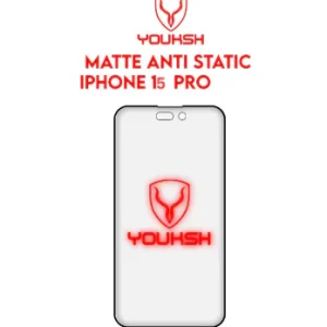 YOUKSH Apple iPhone 15 Pro Anti Static Clear Glass Protector With YOUKSH Installation Kit - Image 2